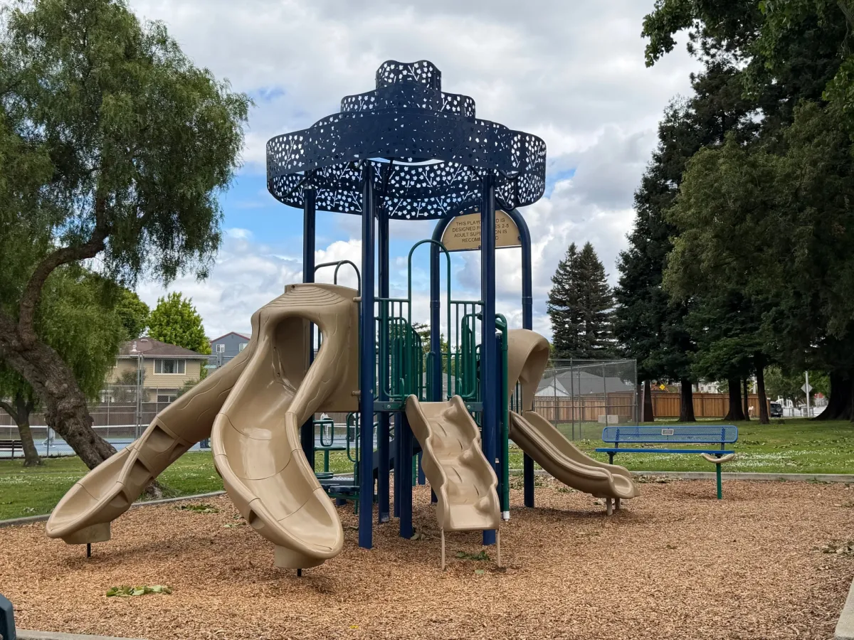 2nd smaller toddler playground midway to the Recreation and Aquatics center