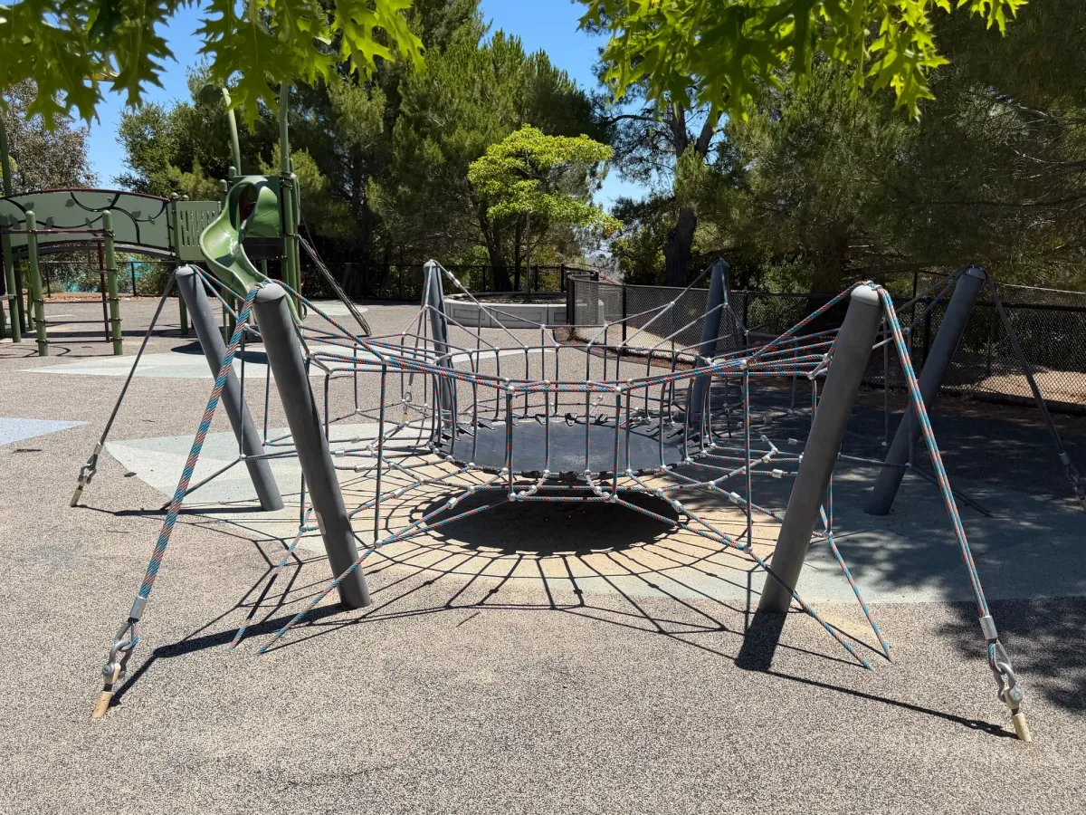 Trampoline close up