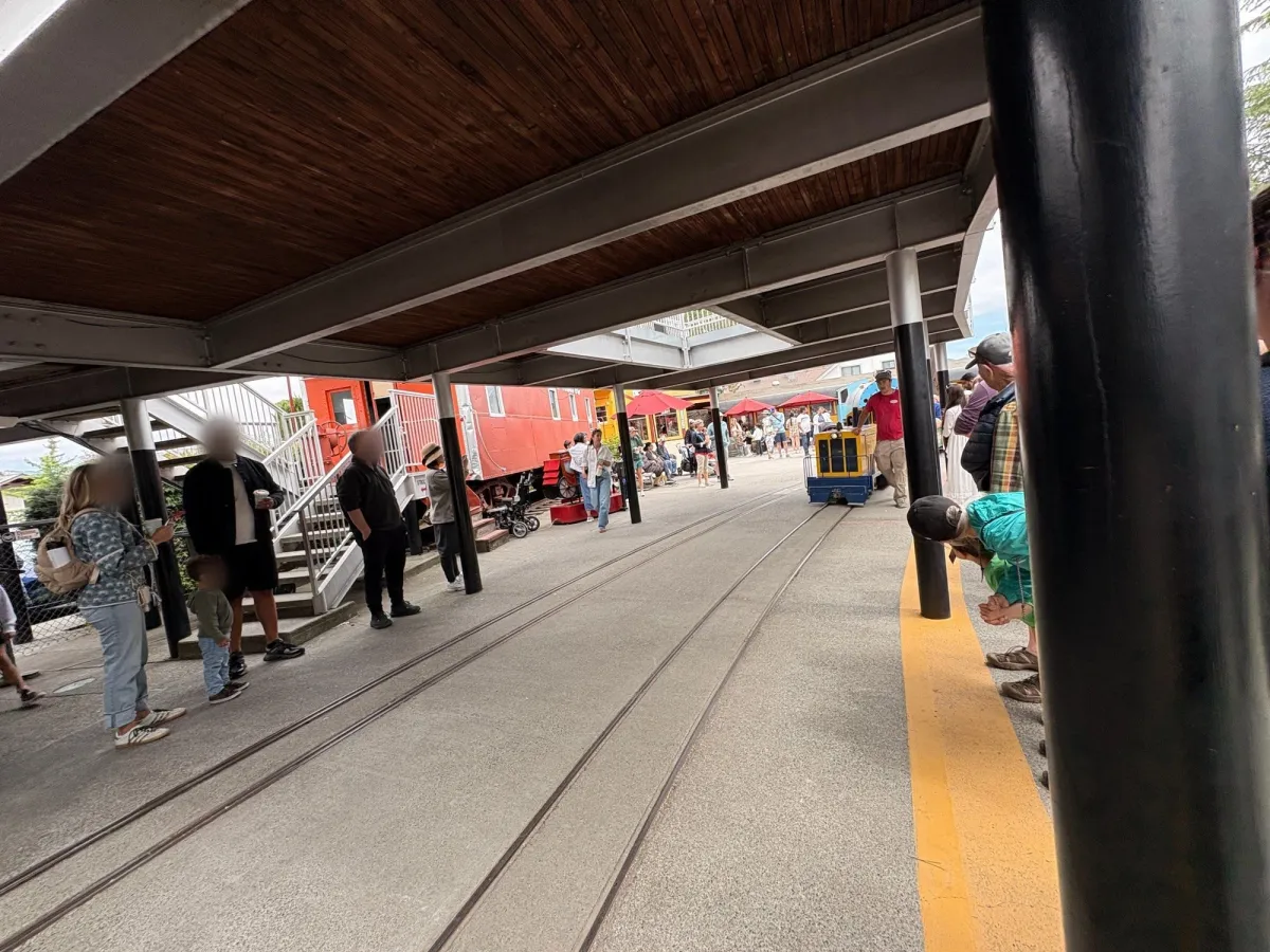 The train is coming to a stop
