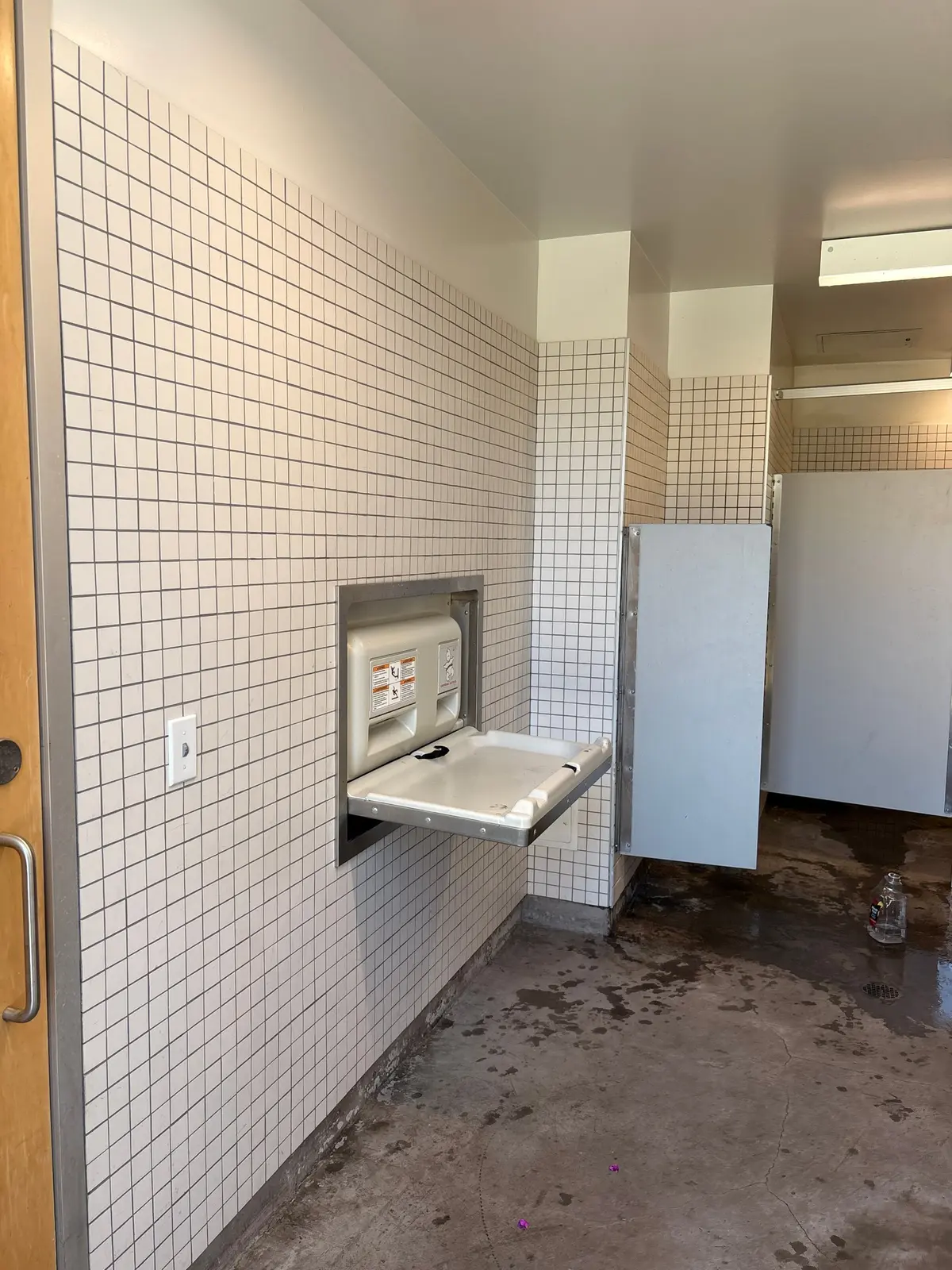 Bathroom changing table