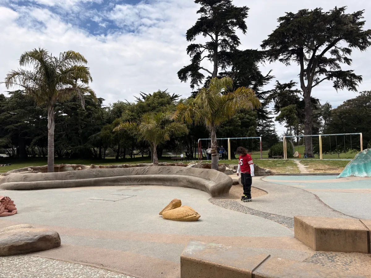 Some seating and open space