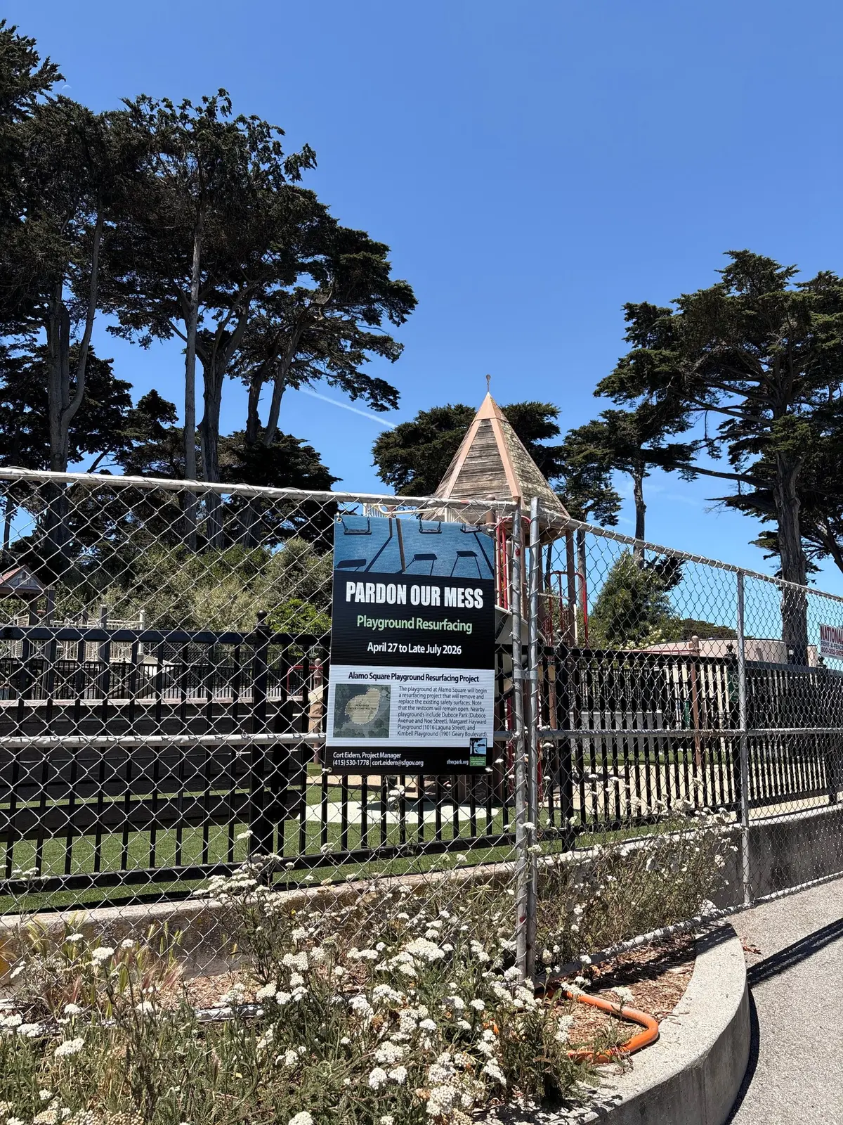 Playground is being renovated