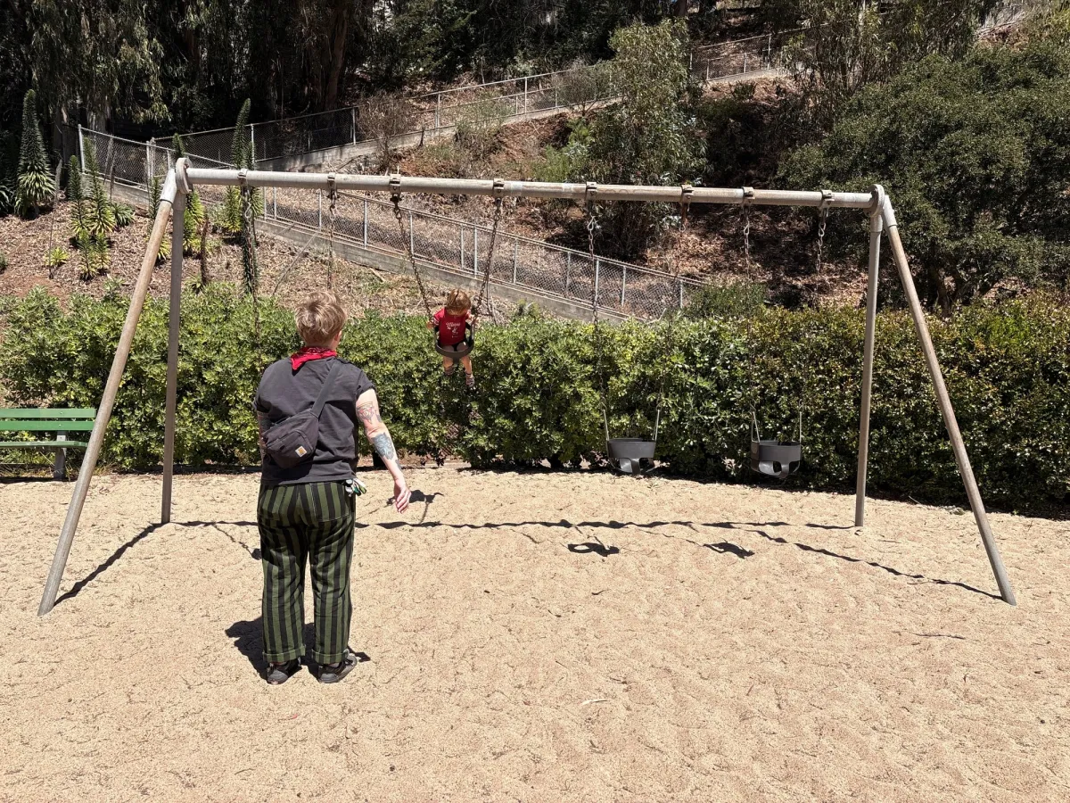 Baby bucket swings