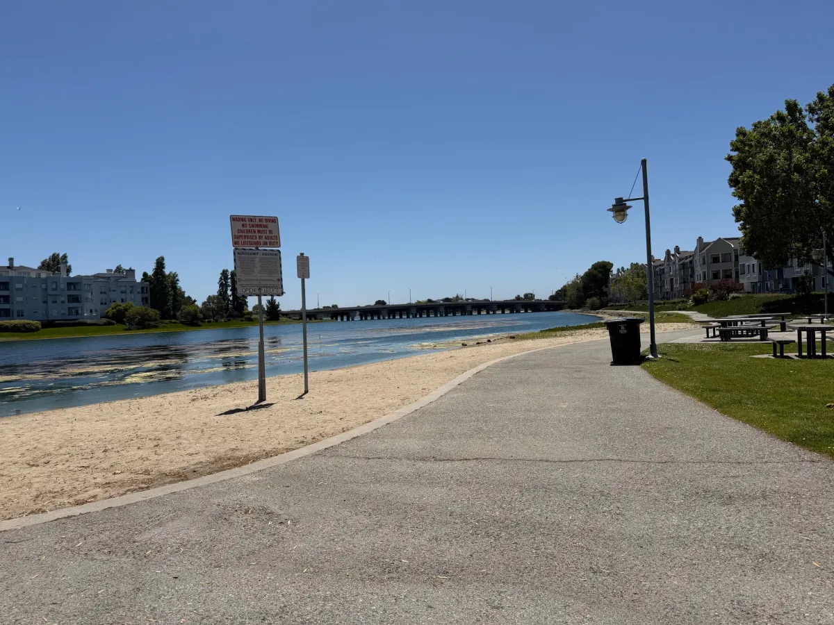 Pathway to walk along the marina