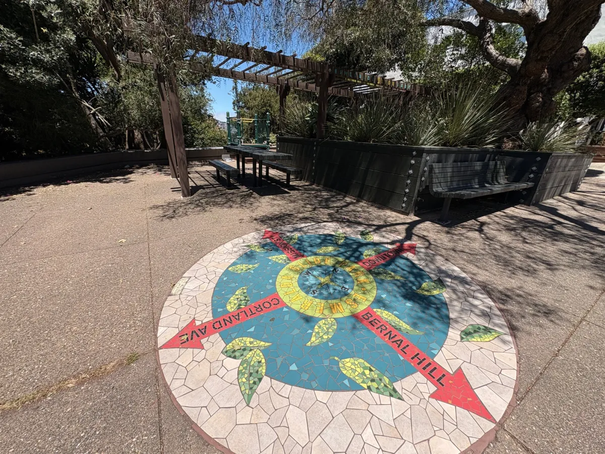 Cute mural on the ground