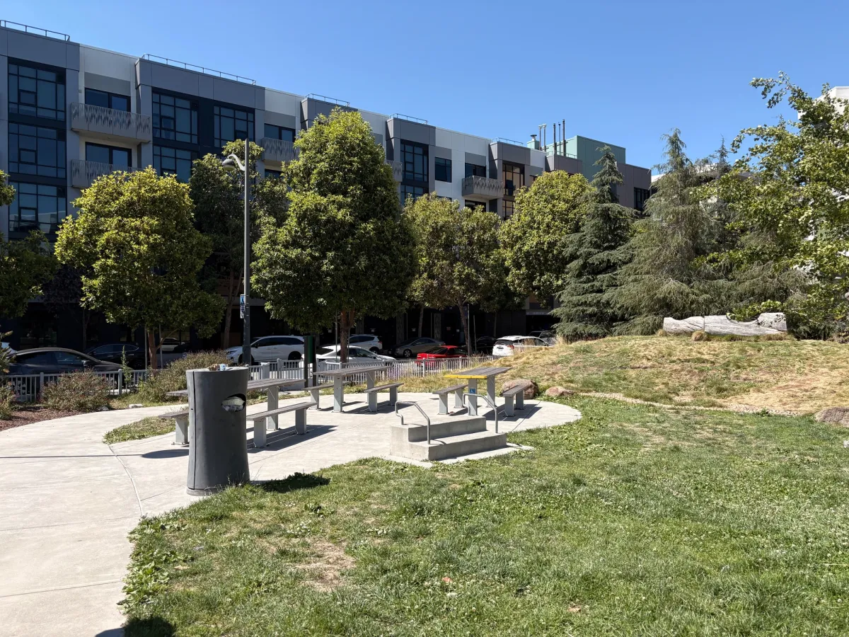 Picnic area that's more on the edge of the park