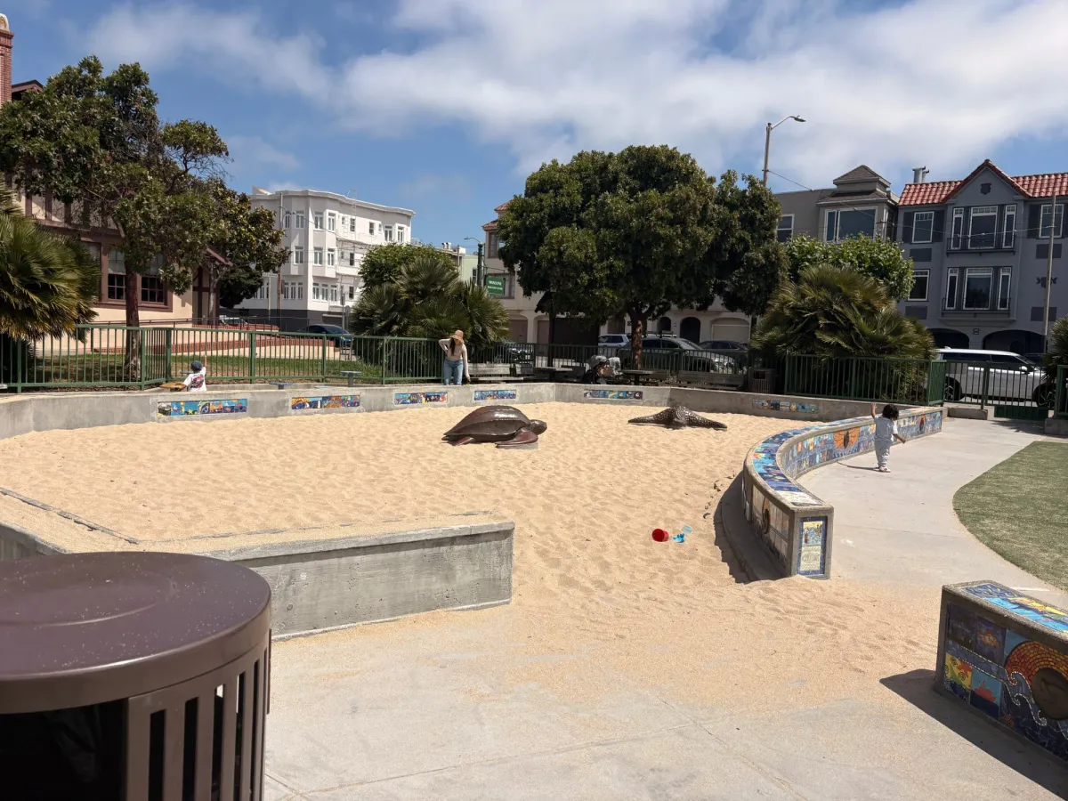 Sand pit that's pretty big