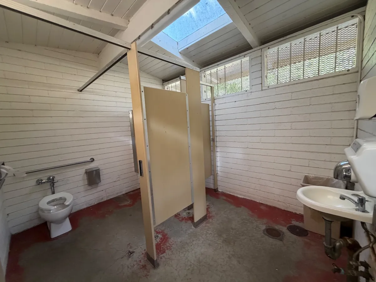 Bathroom facilities - no changing table