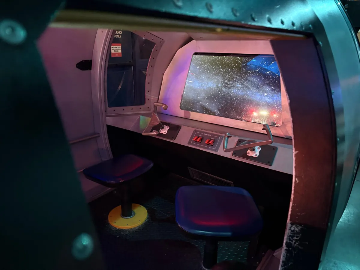 A room for kids to play in space