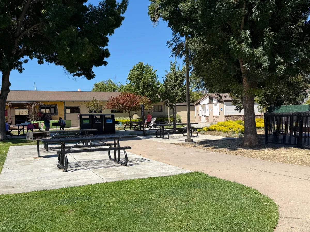 picnic tables