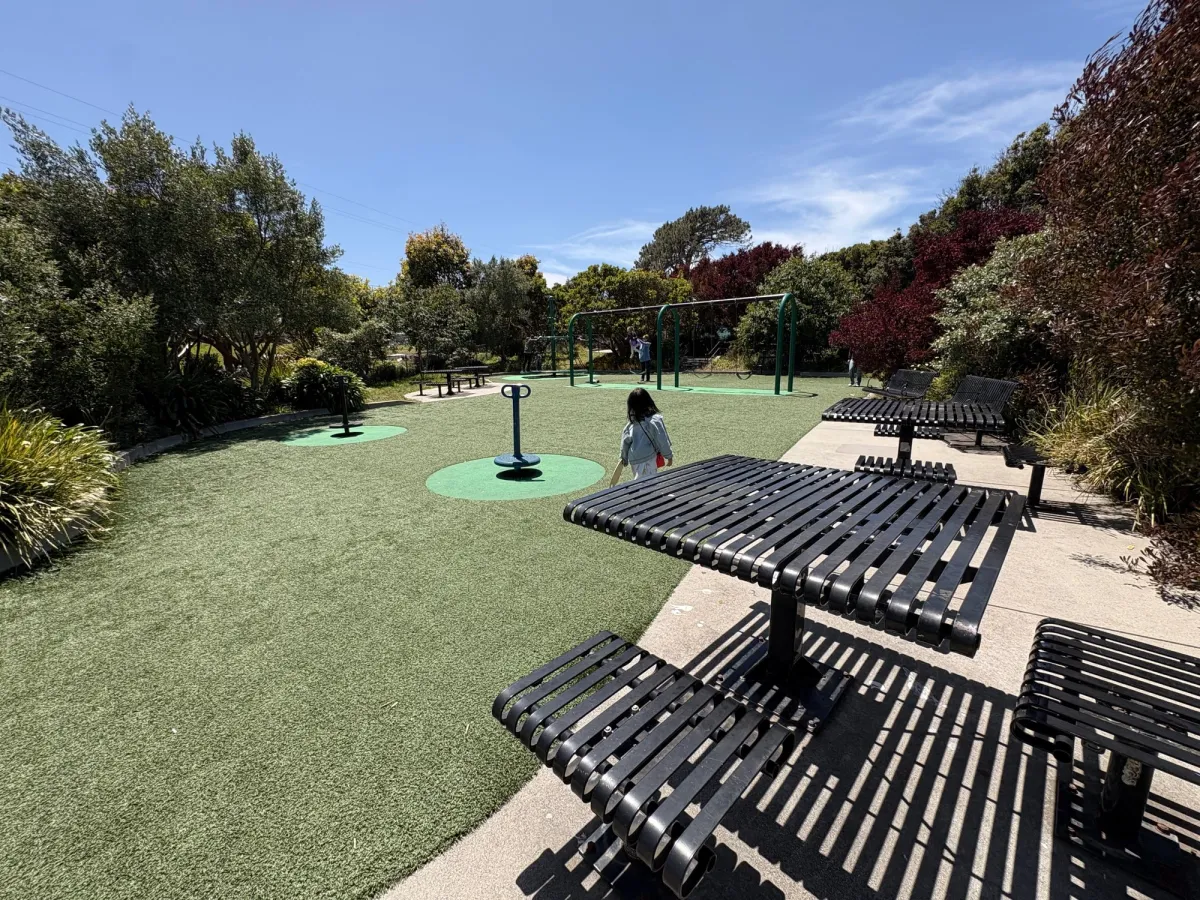 Picnic table area