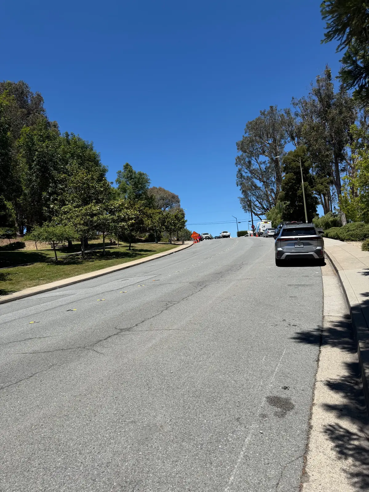 Plenty of street parking available on a long stretch