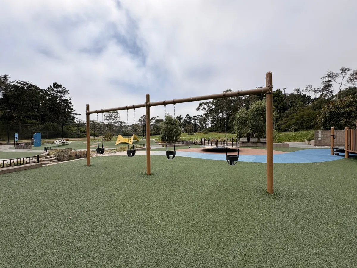 Bucket swings section
