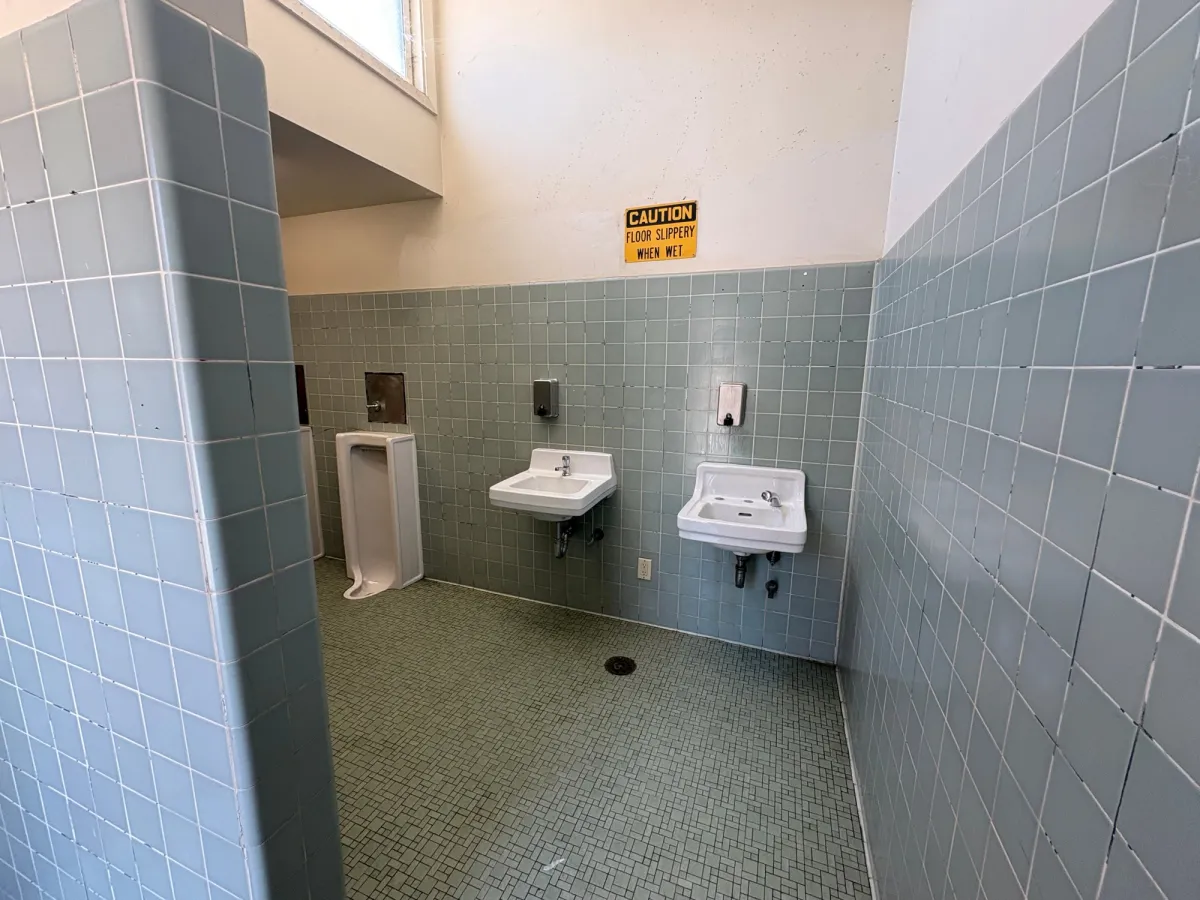 Bathrooms are clean but shared