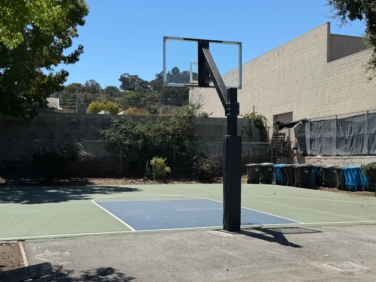 Half basketball court