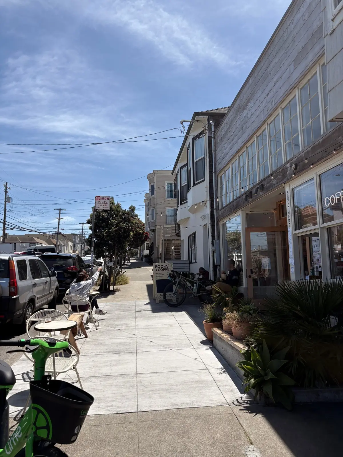 Outside cafe view