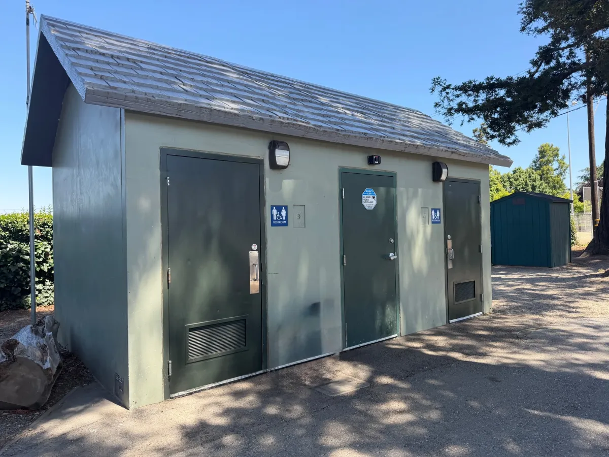 2 wheelchair accessible bathrooms very close to the playground