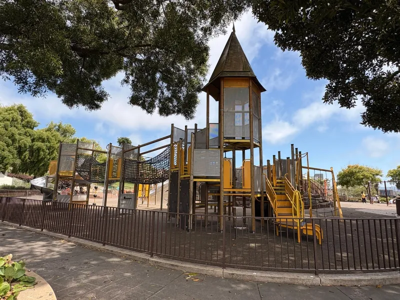 Back of the bigger kid structure