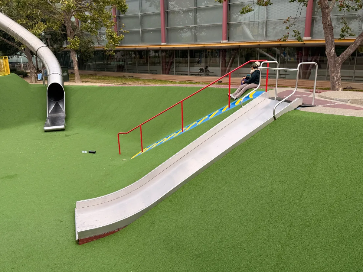 Smaller slides for younger kids