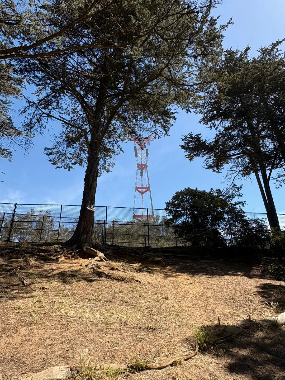 View of Twin Peaks. The view here is quite bucolic.