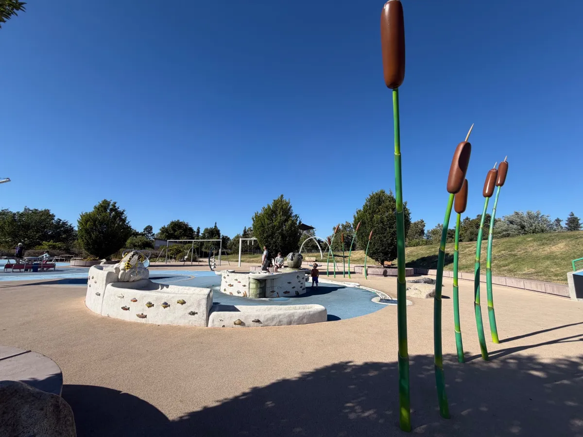 Splash pad / water play area- check times for when it's turned on