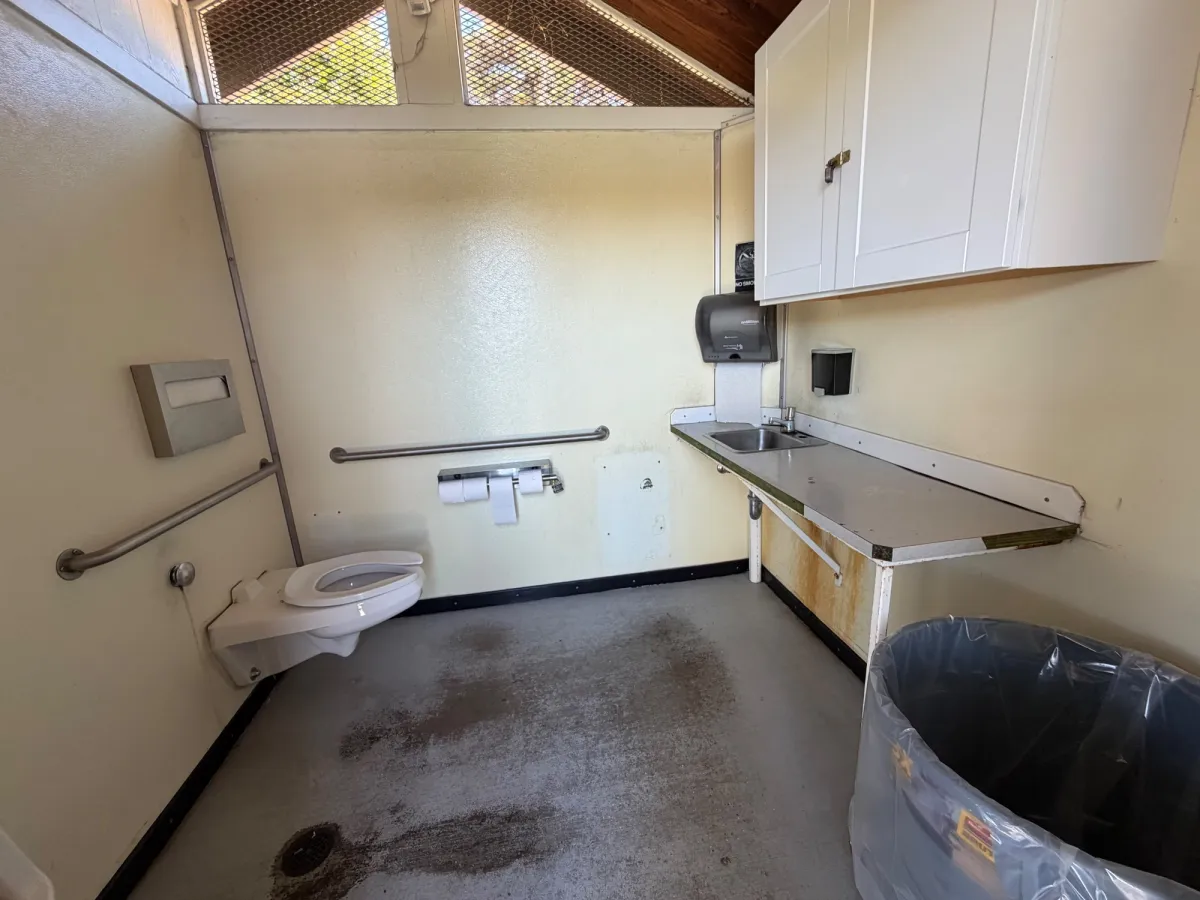 Bathroom is clean and well maintained