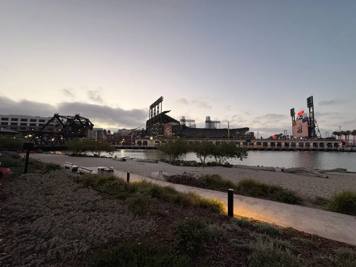 Views of the beach area