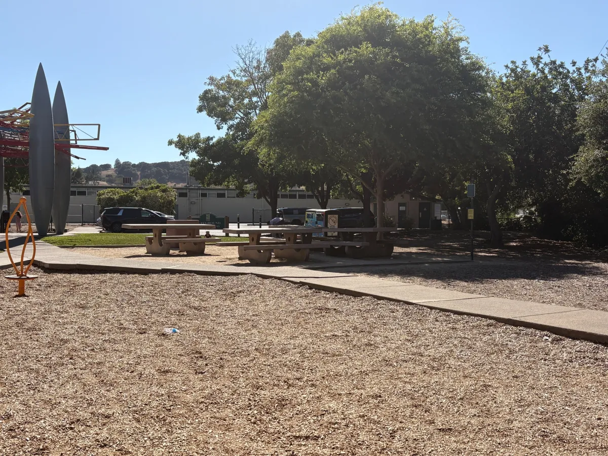 picnic tables