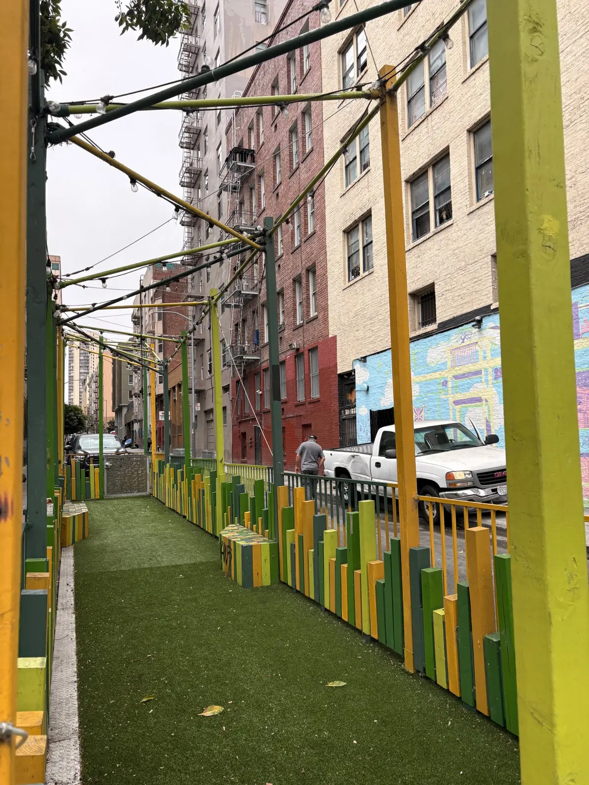 Urban Dog park right outside