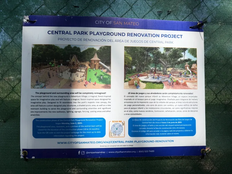Playground under renovation