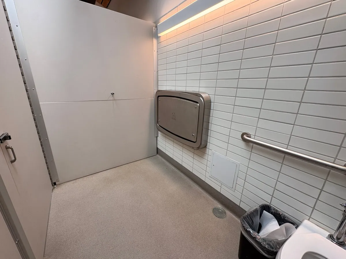 Bathrooms have changing tables