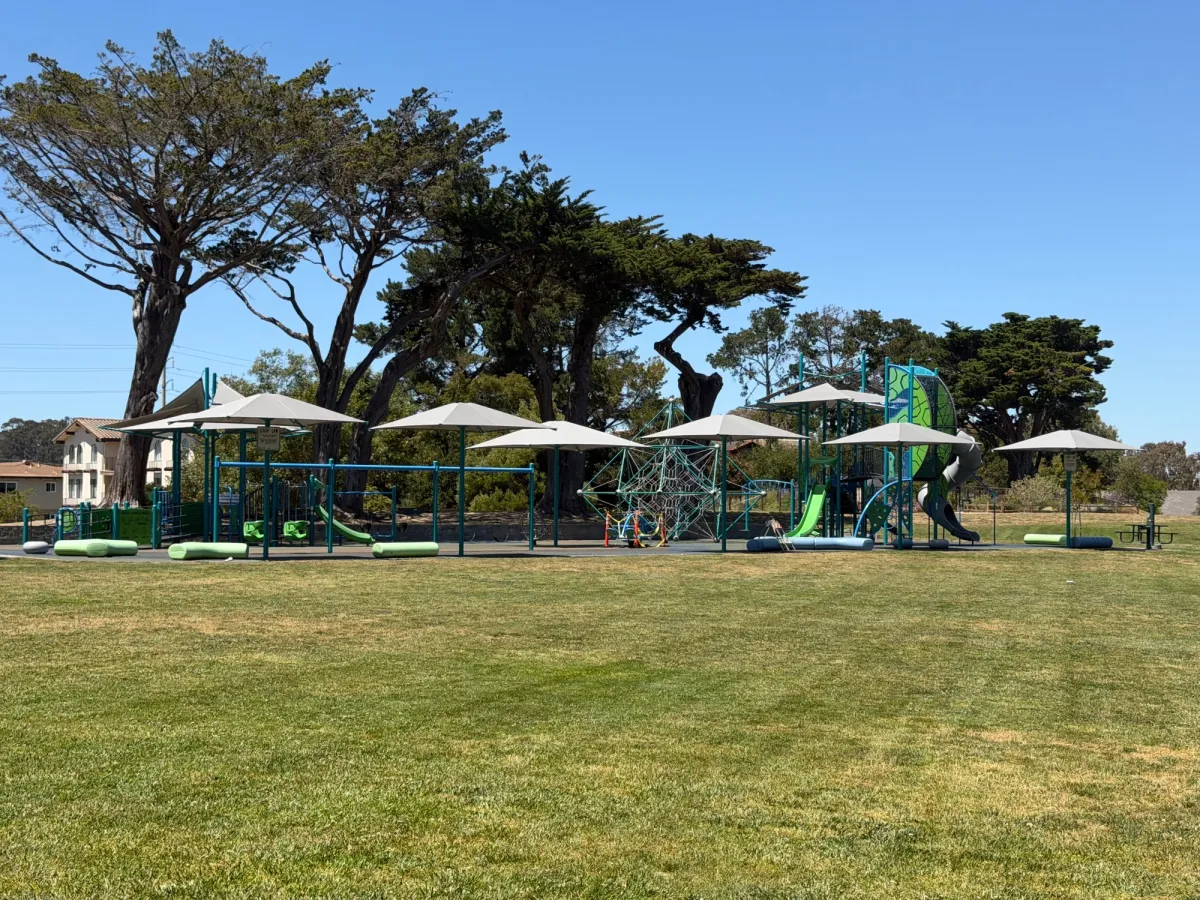 Impressively large playground with lots of activities 