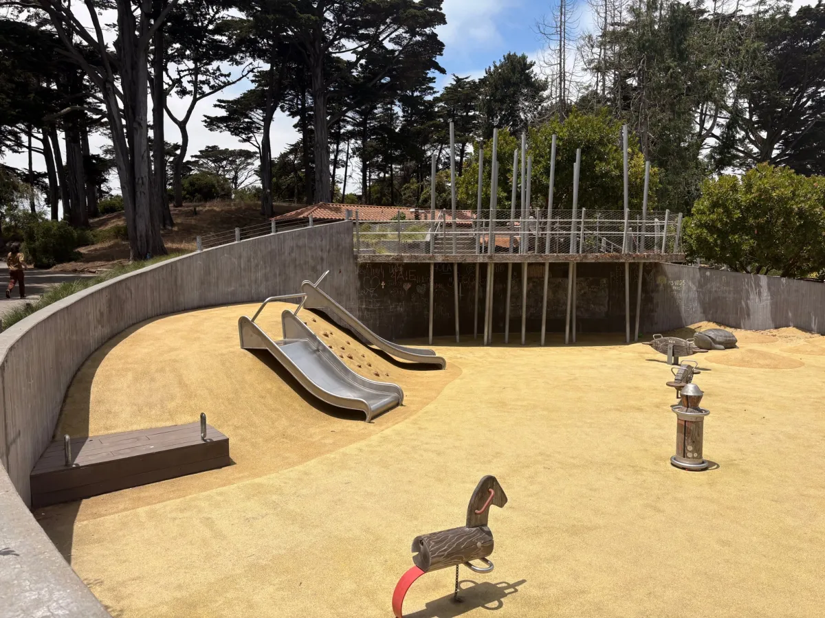 ride on toys, and low/medium level slides