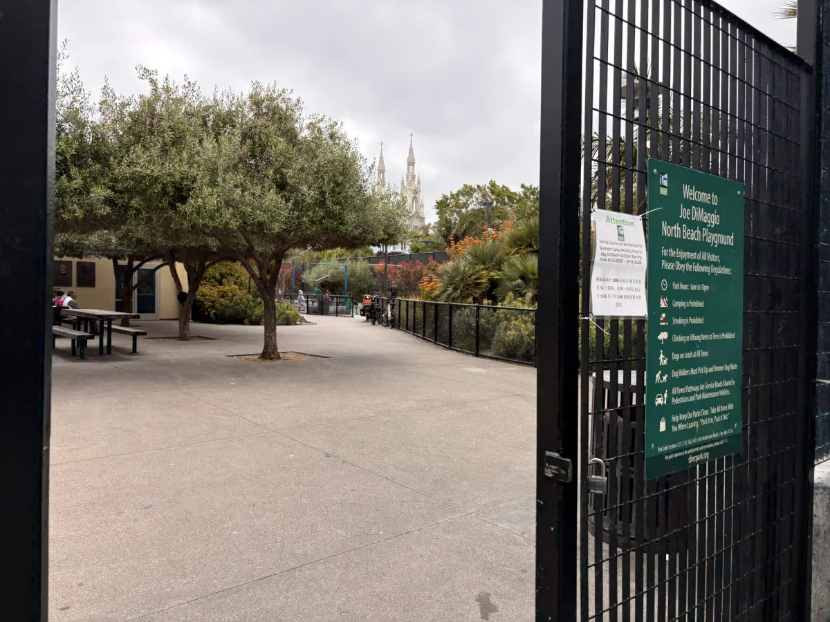 Entrance into the park. The park is quite nestled and very safe.