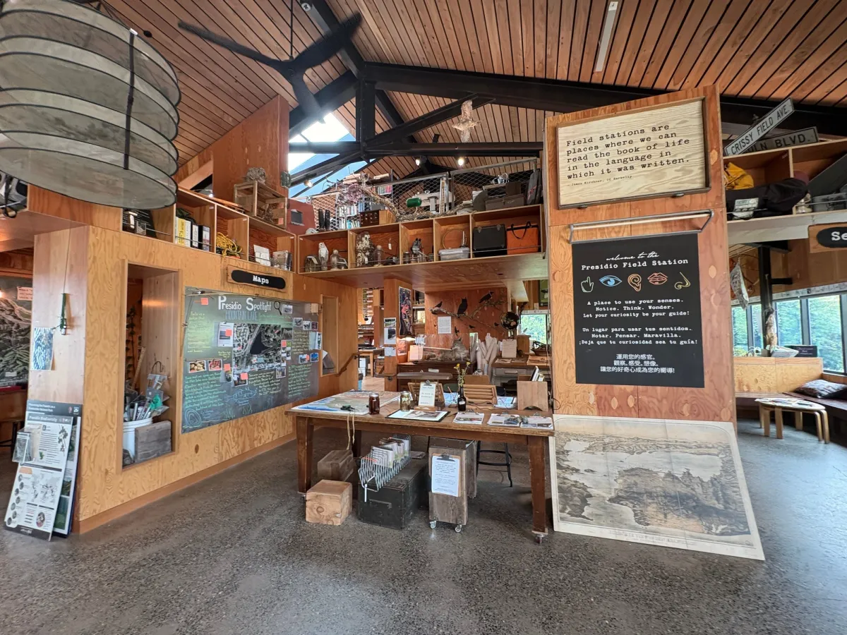 Inside the rec center you'll learn alot about SF's flora and fauna