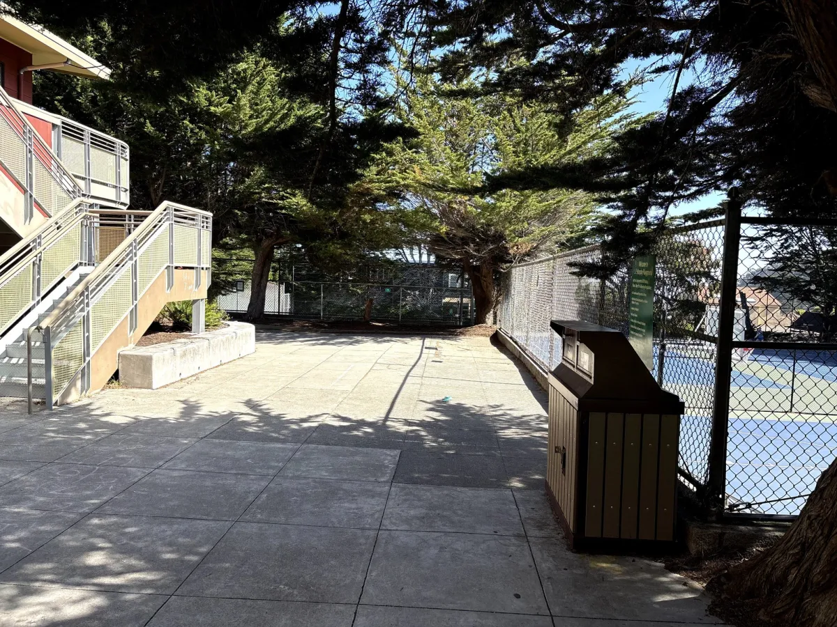 Tennis courts and Rec center
