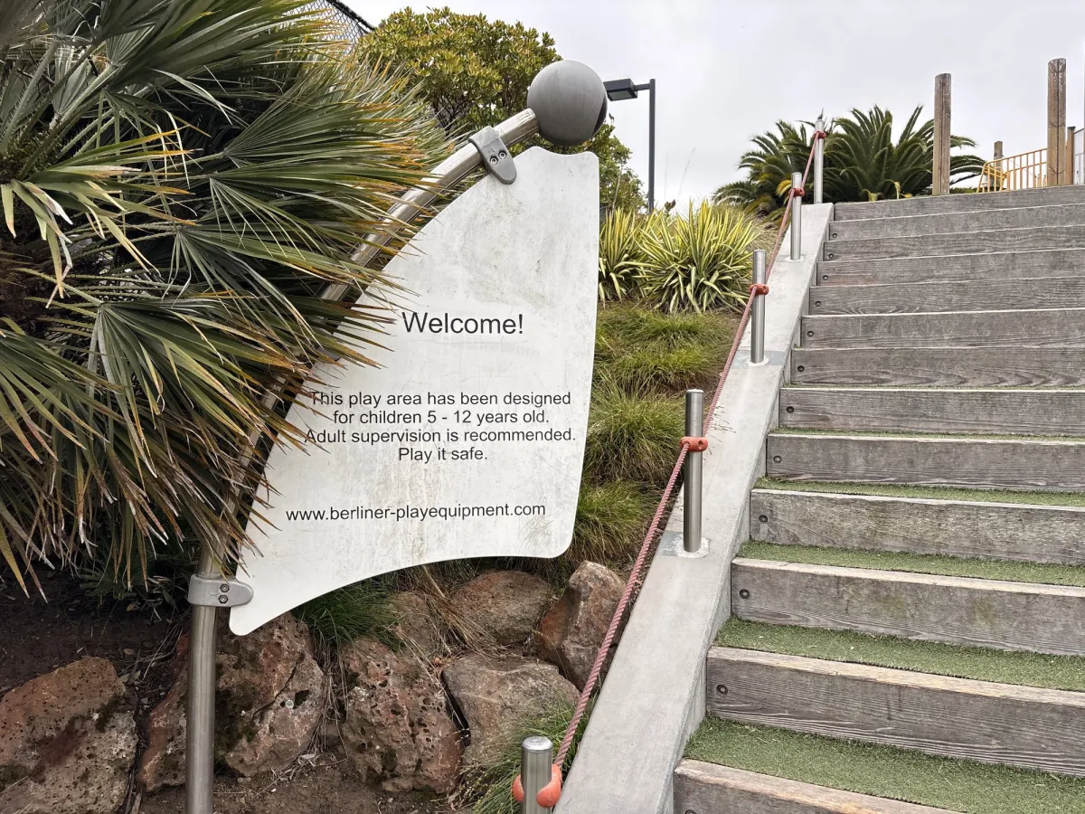 Signs giving information about this area. 