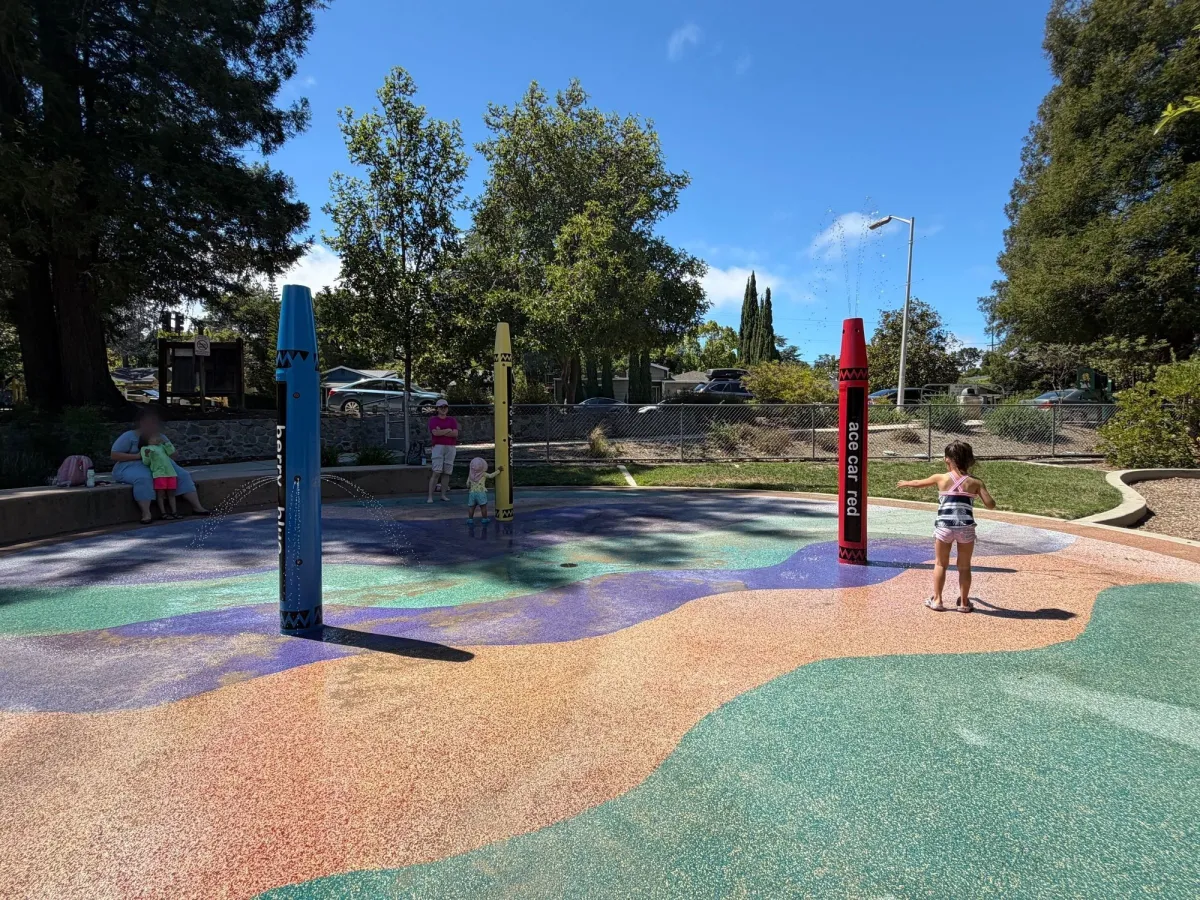 Crayon themed splashpad