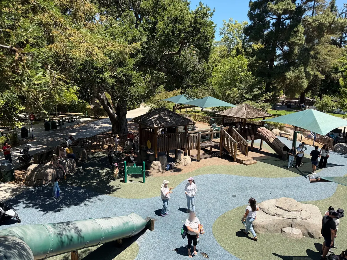 Toddler play area - view from big kid play area