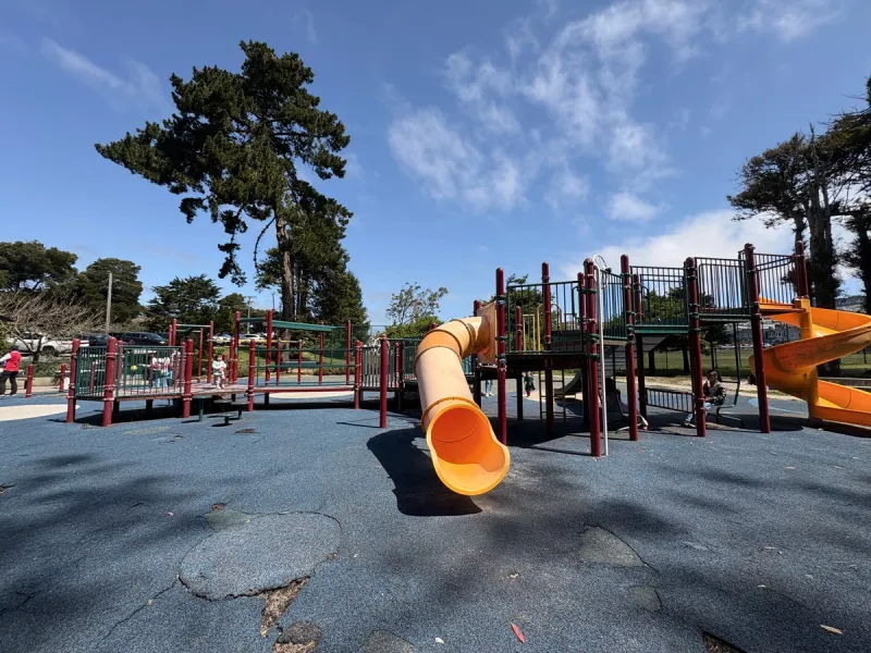 Main playground, great for walking toddlers and bigger toddlers