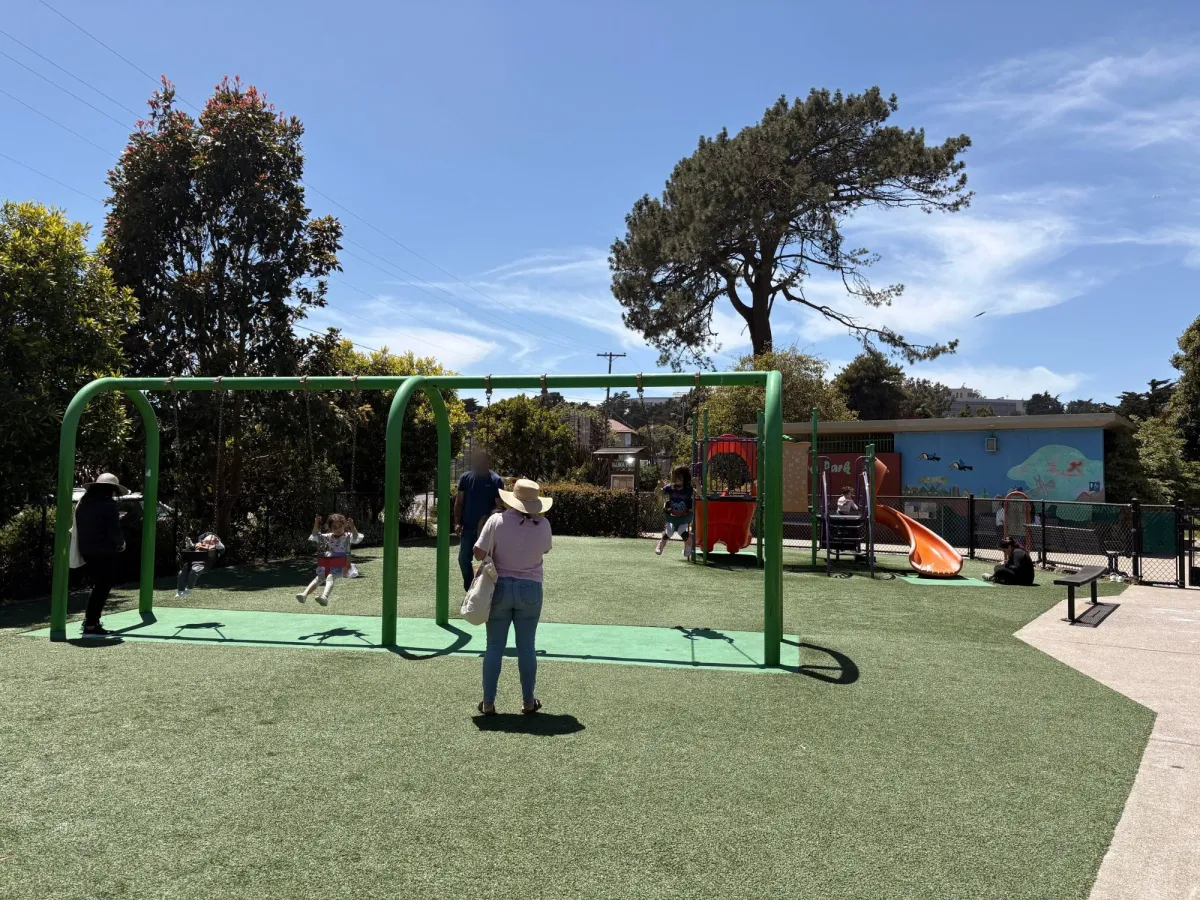 Various swings in the main section