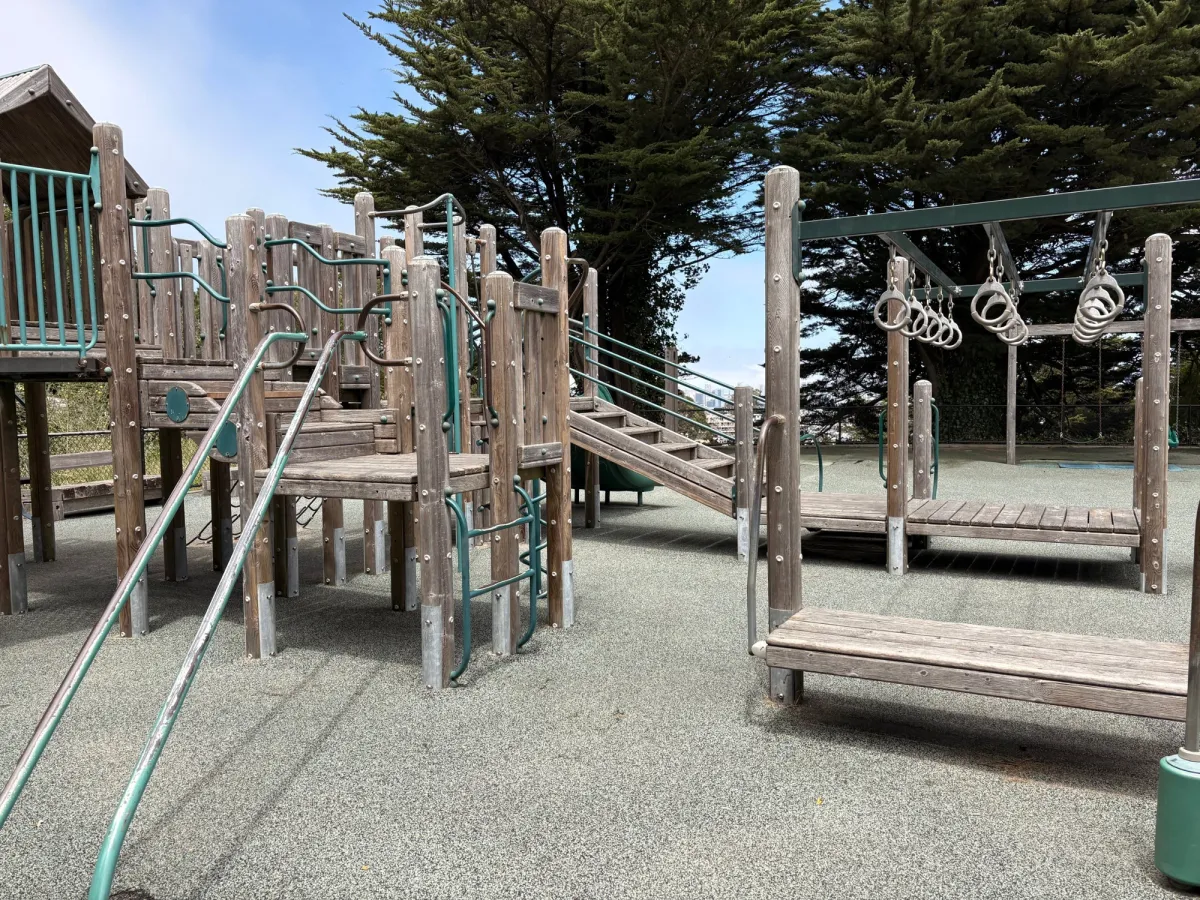 closeup to the bigger kid area