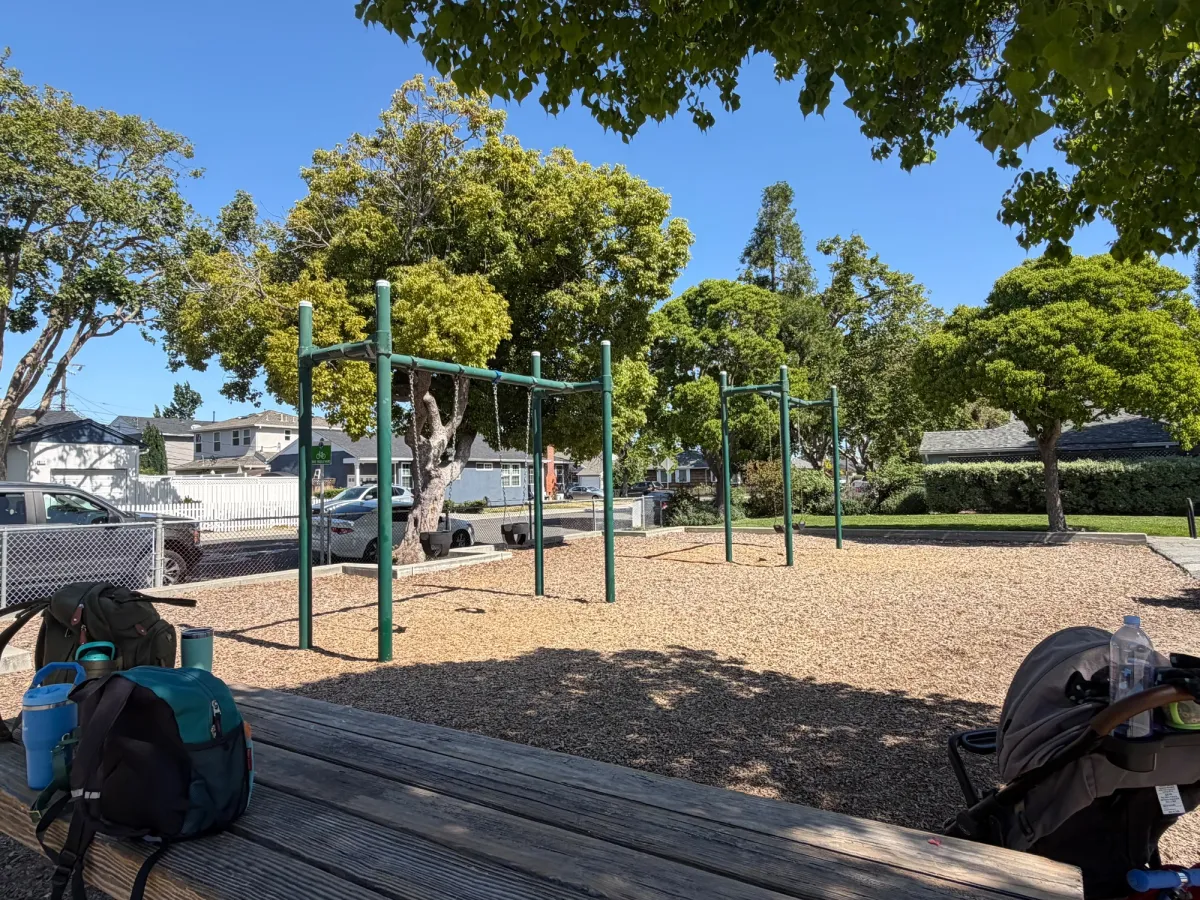 Big and little kid swings 
