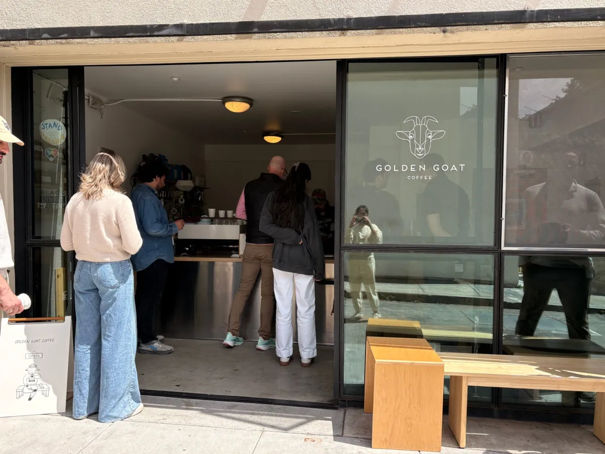 Golden Goat is a further walk and has matcha too