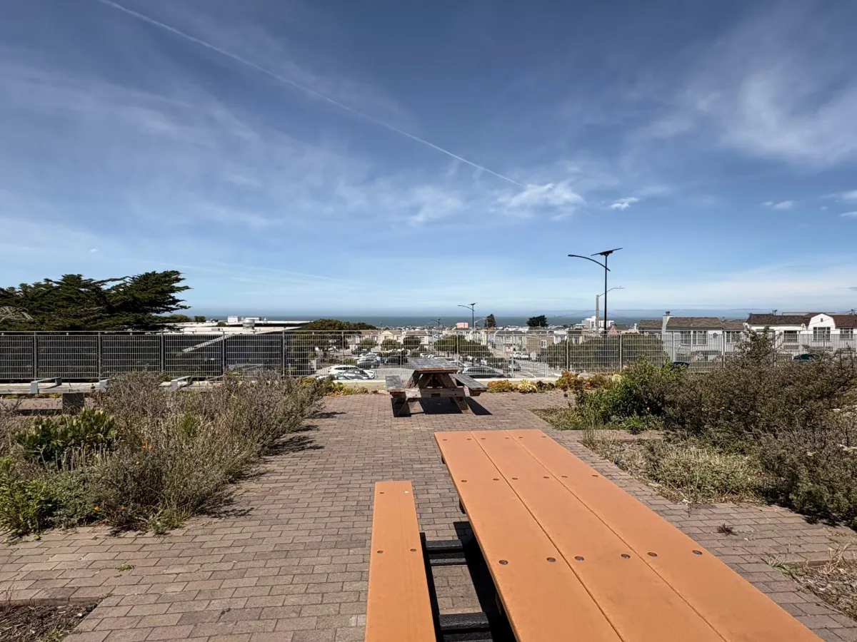 View from the library garden. Makes your heart slow down and breathe in that salty air