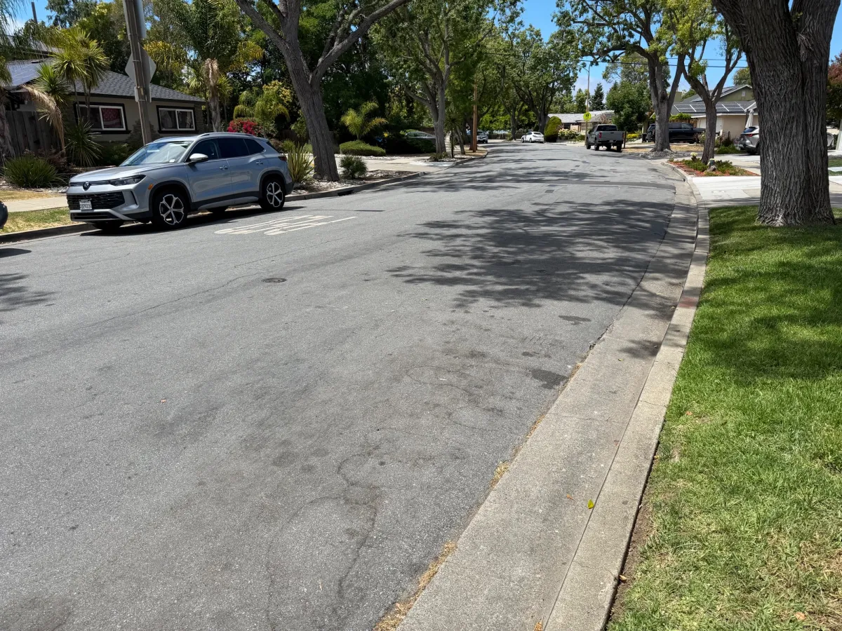 easy parking along the street