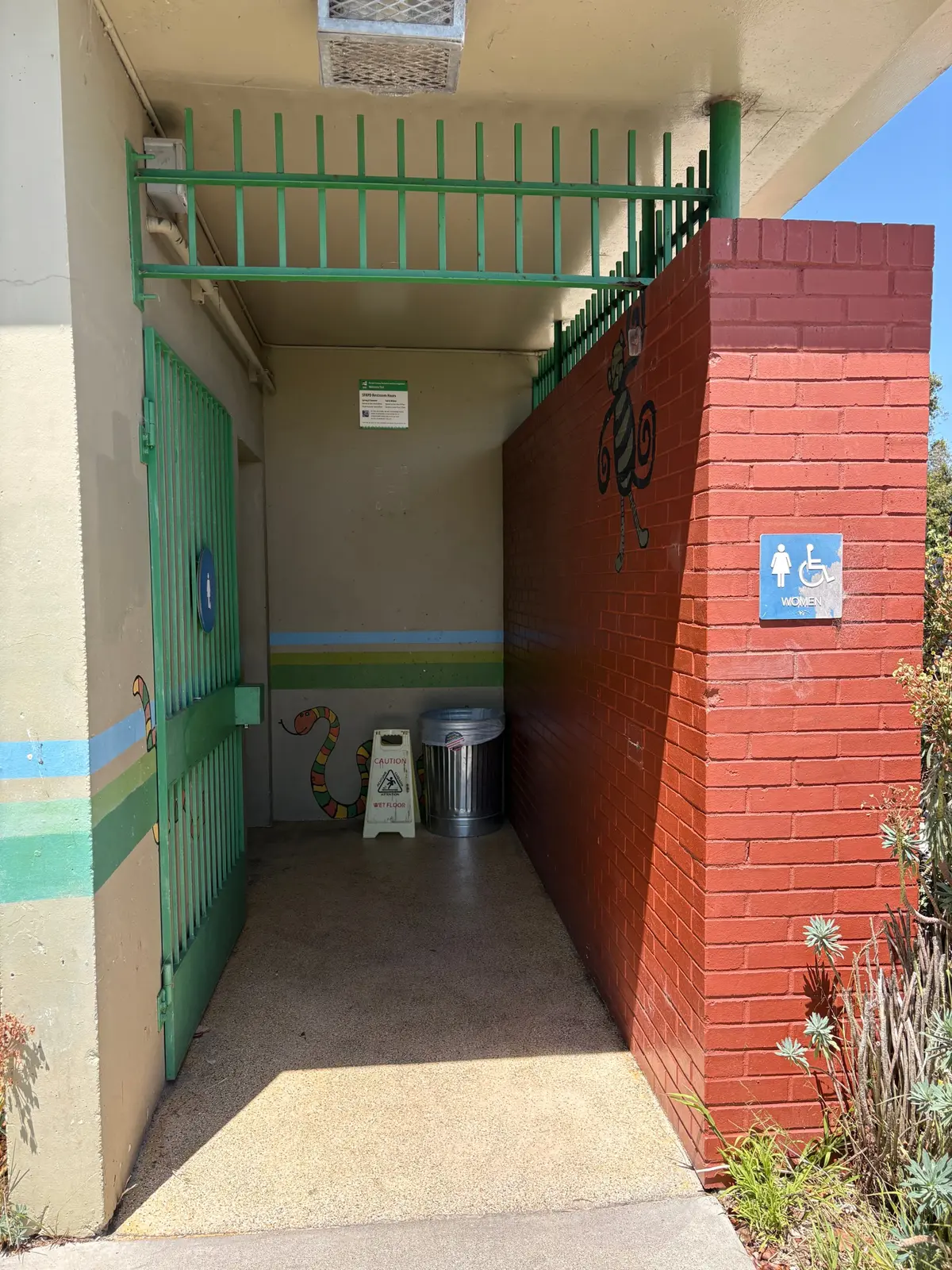 Exterior of the bathroom