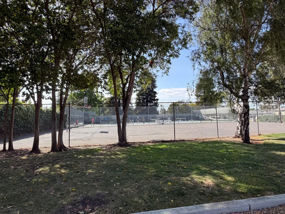 Basketball/tennis courts not available to public