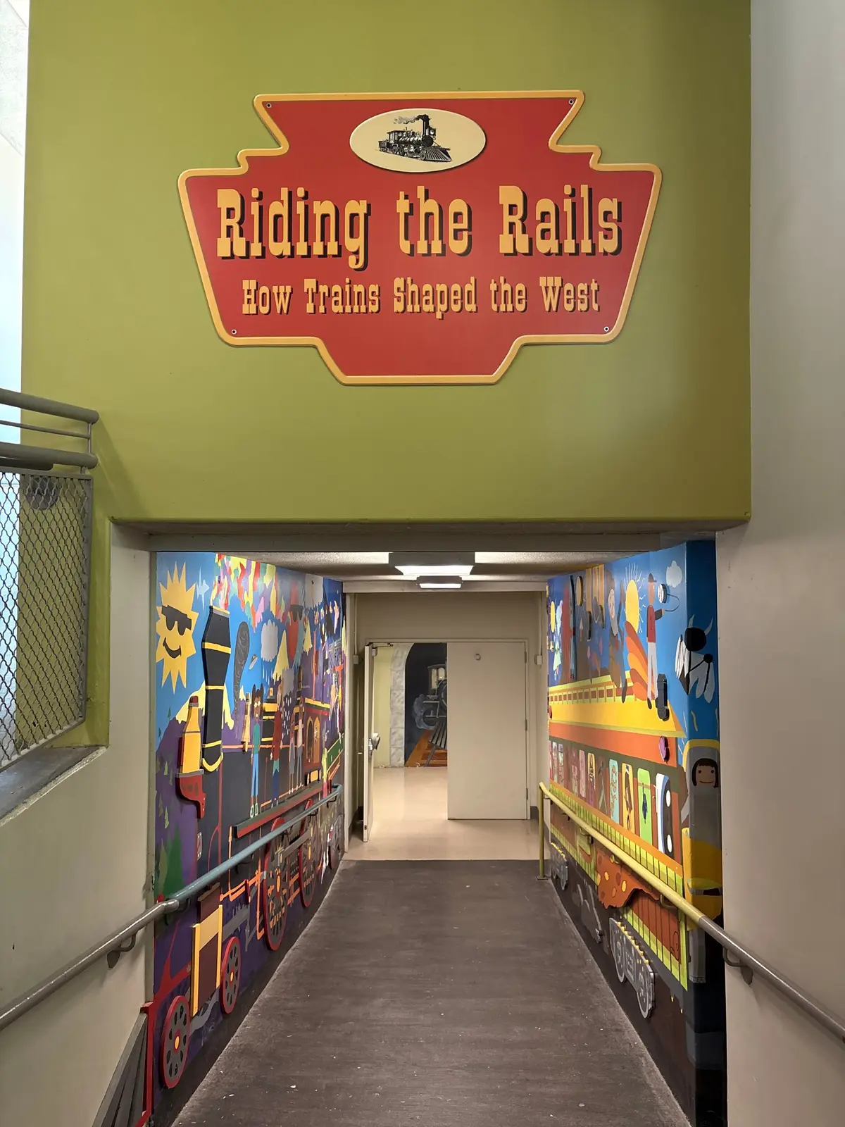Entering the train exhibit