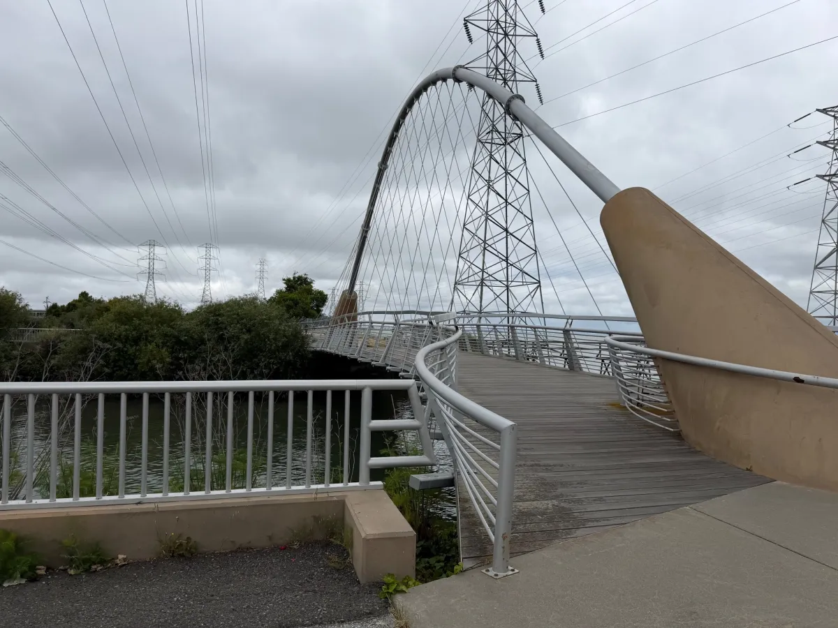 Bridge over a stream